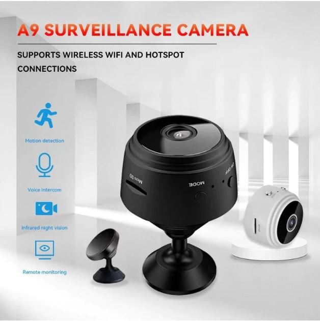 Mega Sale Offer - Mini Portable Wireless A9 Security Camera 1080P HD