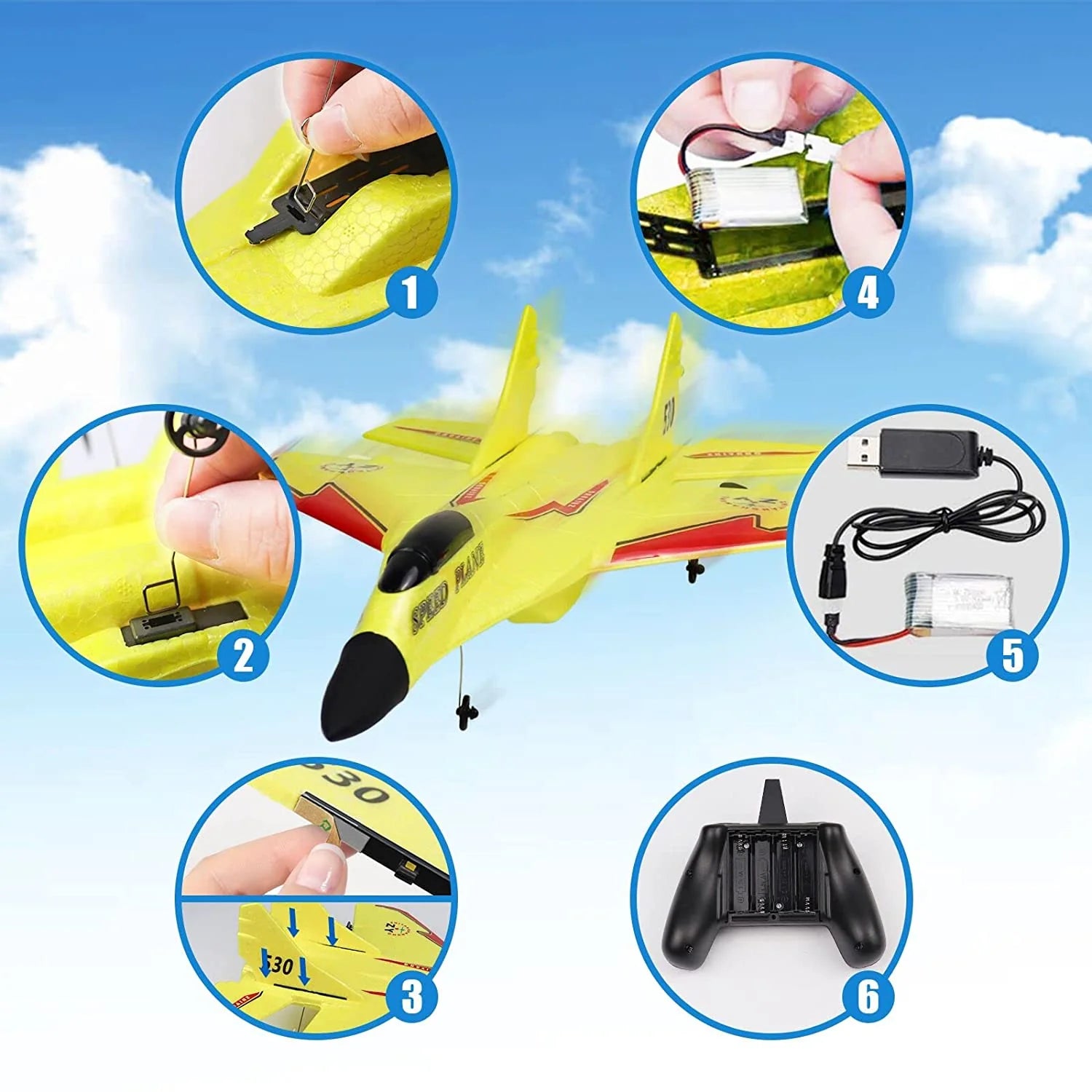 TechFly RC Jets: Lightweight, Durable Remote Control Fighter Planes Available in 3 colours