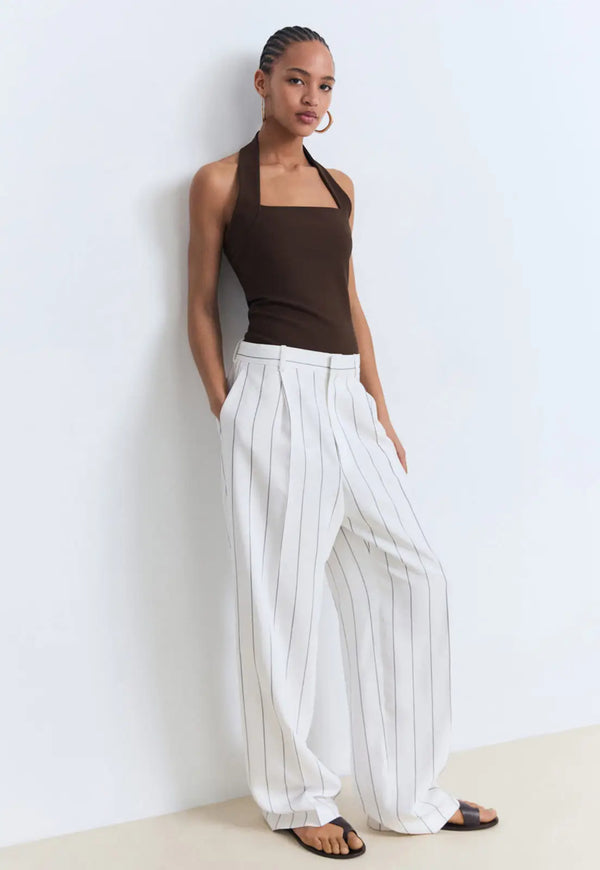 Brigitte Brown Halter Top