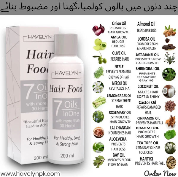 Hair Food Oil For Strong Hair And Hair Regrowth